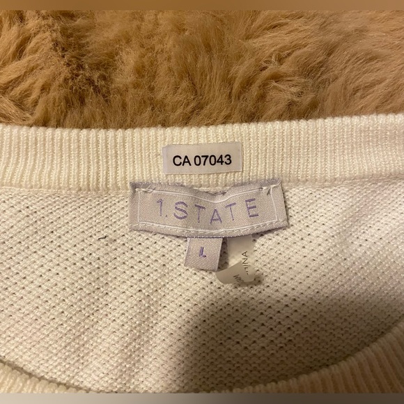 1.STATE Womens Tie Sleeve Knit Sweater - Picture 7 of 8